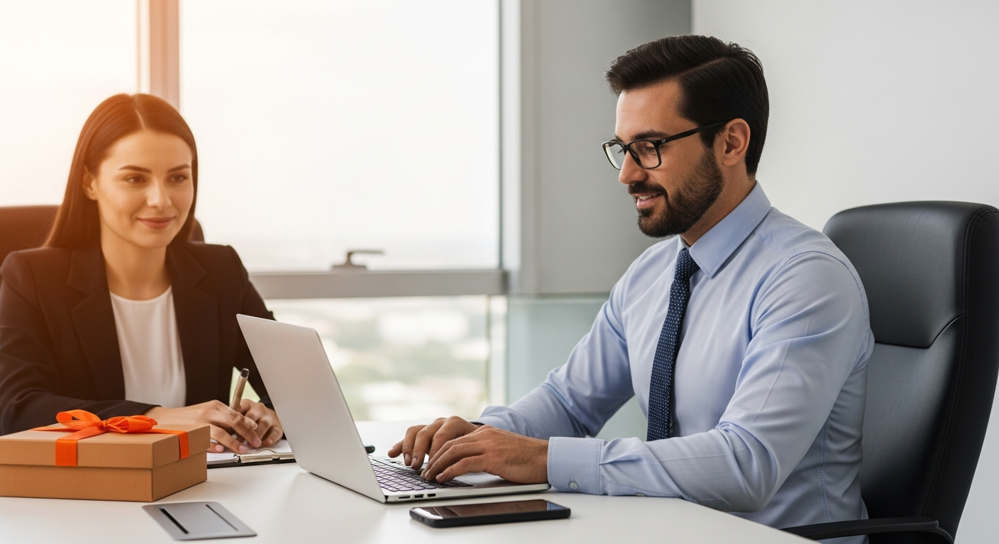 Diretor comercial analisando dados para reativação de clientes inativos